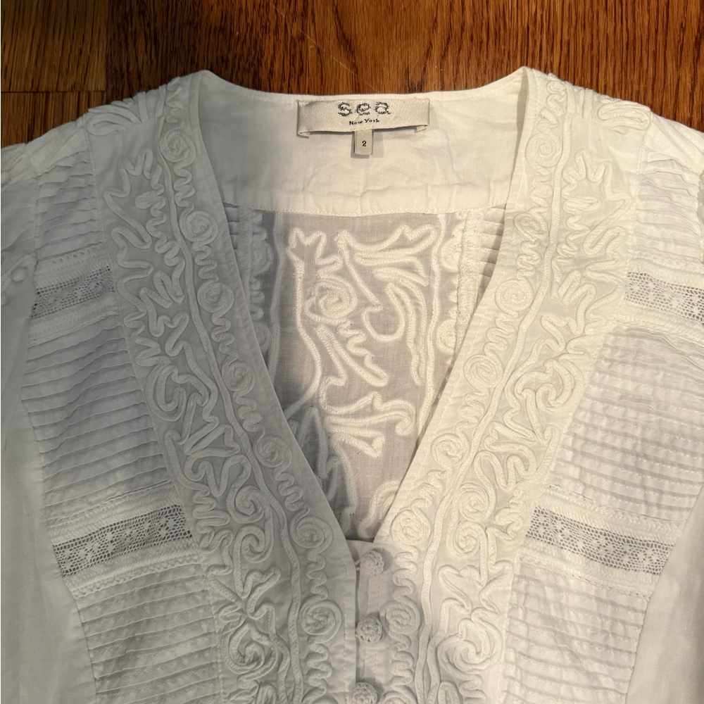 Sea New York Cotton White Dress - Picture 6 of 13